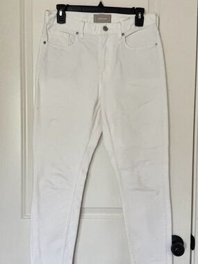 Everlane White High-Rise Skinny Jeans - Clean White Denim